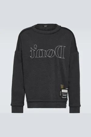 UNDERCOVER Felpa in misto cotone con ricamo