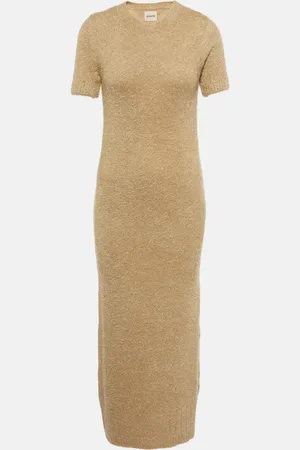 Khaite Abito lungo Helen in seta e cashmere