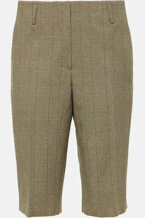 DRIES VAN NOTEN Bermuda in misto cotone a quadri