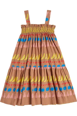 Jelly Mallow Abito in cotone e nylon con stampa