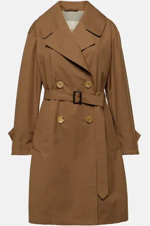Max Mara Trench in twill di misto cotone