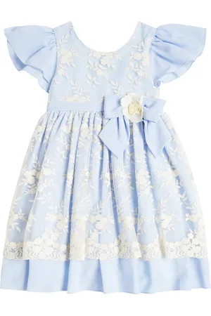 PATACHOU Abito in chiffon e tulle con ricamo