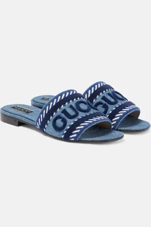 Gucci Sandali Script in denim
