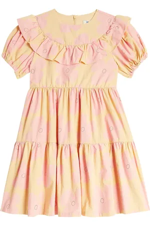Jelly Mallow Abito Pink Flower in cotone
