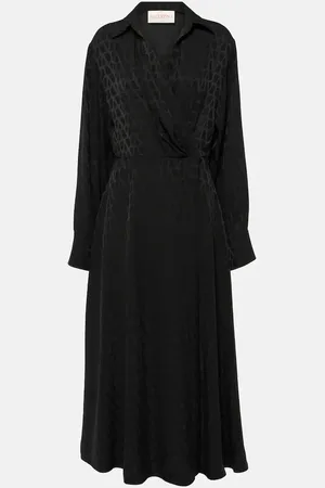 VALENTINO Abito midi in seta Toile Iconographe