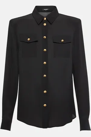 Balmain Camicia in crêpe de chine