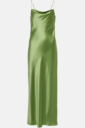 Dorothee Schumacher Abito lungo Shiny Statement in charmeuse di seta