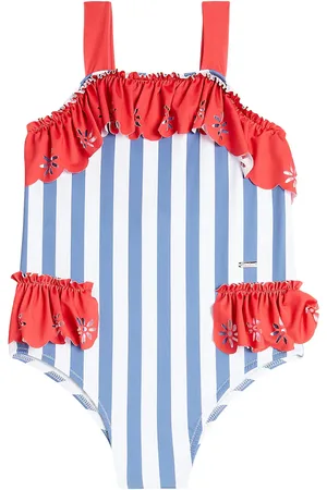 PATACHOU Costume intero a righe con volant