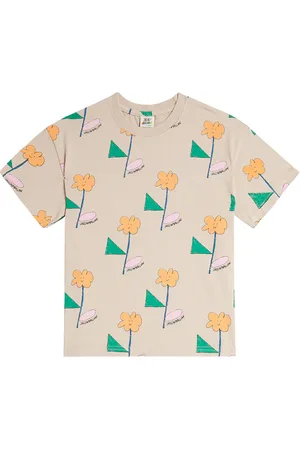 Jelly Mallow T-shirt Flower in jersey di cotone