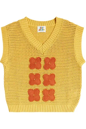 Jelly Mallow Gilet in cotone con ricamo