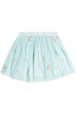 Stella McCartney Gonna in tulle con ricamo