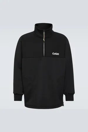Comme des Garçons Comme des Garçons Homme Felpa con logo e zip