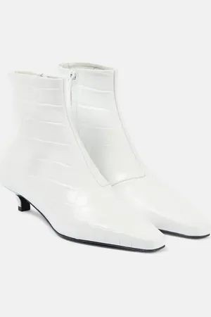 Totême Stivaletti The Croco Slim in pelle