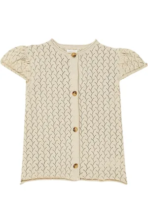 Donsje Cardigan June in cotone a trecce