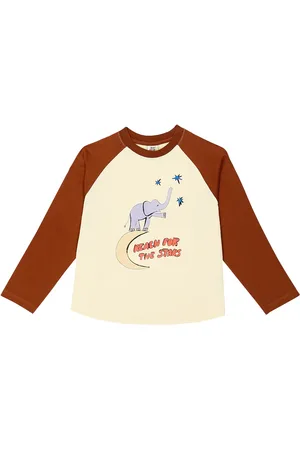 Jelly Mallow T-shirt Elephant in jersey di cotone