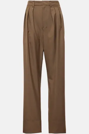 LEMAIRE Pantaloni regular in misto lana