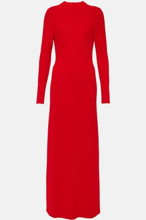 Proenza Schouler Abito lungo Lara in bouclé con cut-out