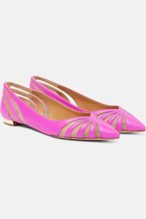 Aquazzura Ballerine The Spy in pelle e mesh