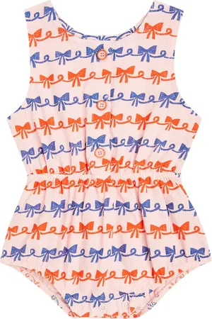 Bobo Choses Baby - Tuta corta Ribbon Bow in cotone