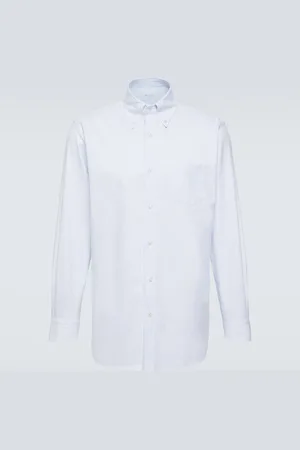 Loro Piana Camicia Oxford Agui in cotone a righe
