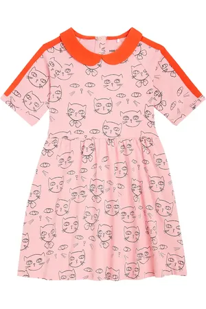 Mini Rodini Abito Cathlethes in misto cotone