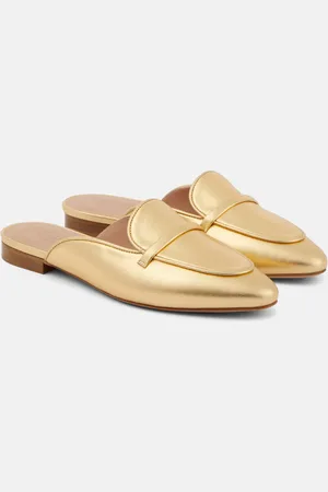 MALONE SOULIERS Slippers Berto in pelle metallizzata