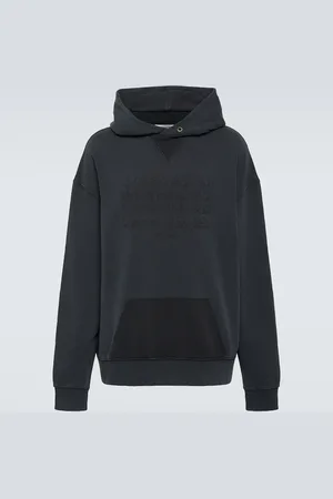 Maison Margiela Felpa in jersey con logo e cappuccio