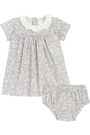 Il gufo Baby - Abito e culottes in cotone