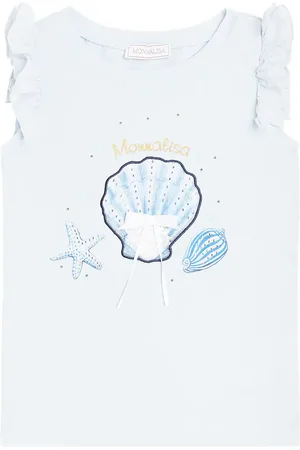 MONNALISA Top in jersey di cotone