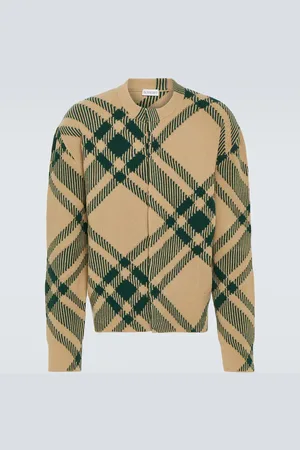 Burberry Cardigan in misto lana Check