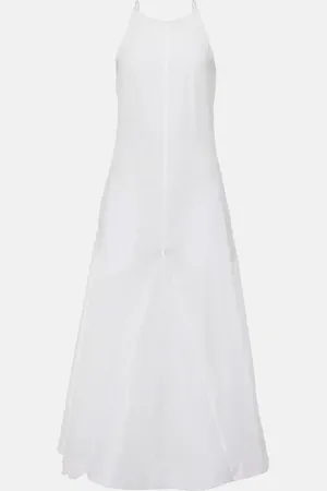 Sportmax Abito lungo Cactus in popeline di cotone