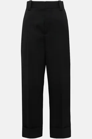Bottega Veneta Pantaloni a gamba larga in lana