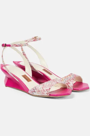 Missoni Sandali a zig-zag con zeppa