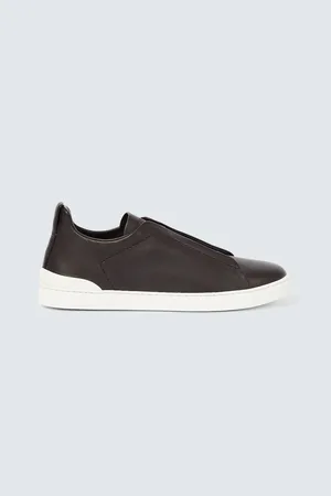 Ermenegildo Zegna Sneakers Triple Stitch in pelle