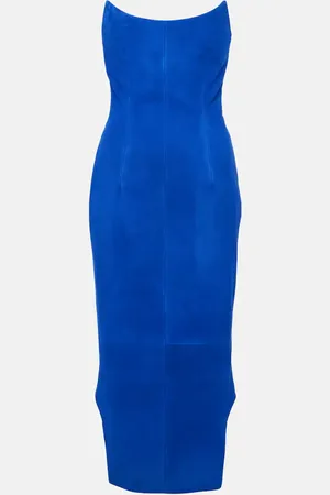 Givenchy Abito bustier asimmetrico in suede