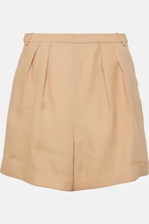 Loro Piana Shorts in lino a pieghe