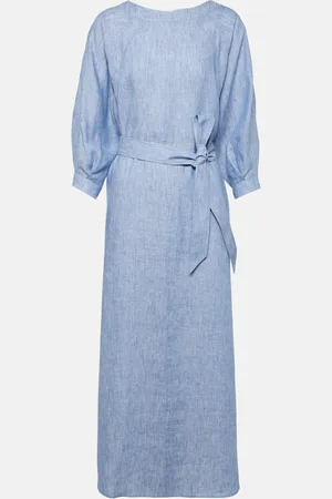 Loro Piana Abito midi Mina in lino
