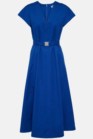 Tory Burch Abito midi in popeline di cotone