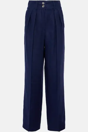 Loro Piana Pantaloni a gamba larga in lino