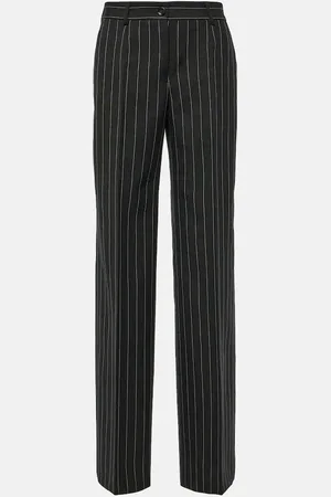 Dolce & Gabbana Pantaloni gessati in lana vergine