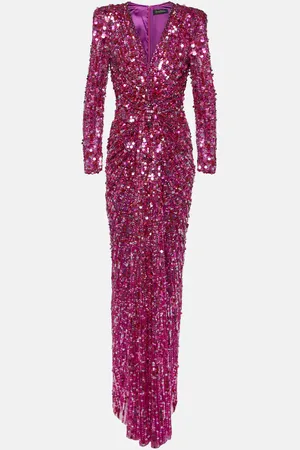 Jenny Packham Abito lungo Gazelle con paillettes