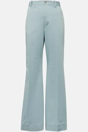 Plan C Pantaloni flared in misto cotone