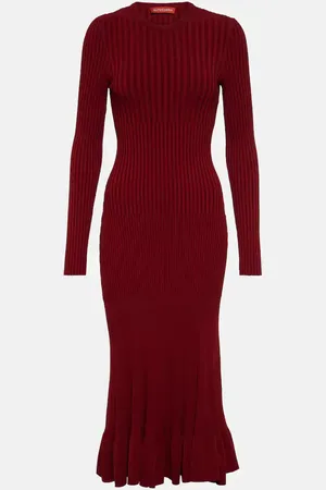 Altuzarra Abito midi Seyrig in maglia a coste