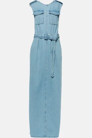 DRIES VAN NOTEN Abito lungo di jeans