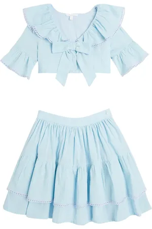 PATACHOU Blusa e gonna in popeline con fiocco