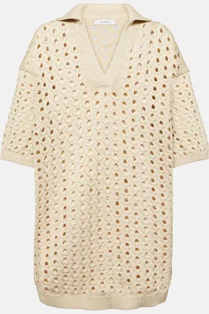 Max Mara Miniabito Urna in mesh di cotone