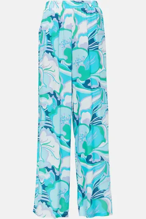 Melissa Odabash Pantaloni a gamba larga Olivia con stampa