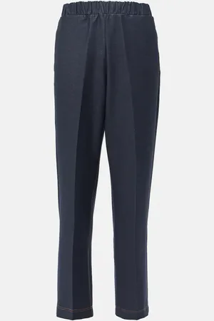 Max Mara Pantaloni regular Ballata in misto cotone