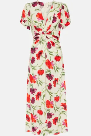 Diane von Furstenberg Abito midi Clark con stampa floreale