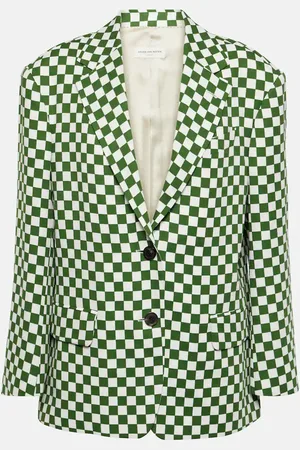 DRIES VAN NOTEN Blazer monopetto a quadri